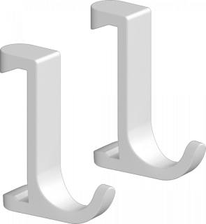 Крючок узкий Hansgrohe WallStoris 27929700 белый